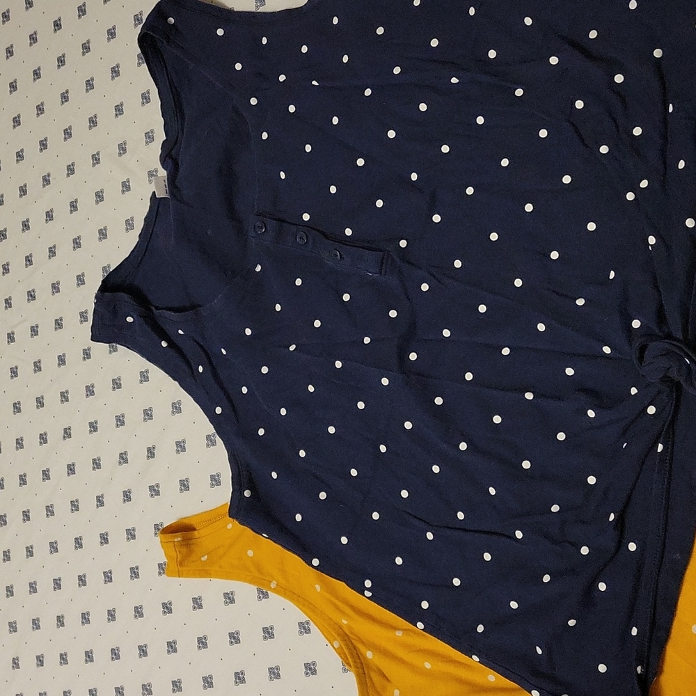 Polka dot tanks